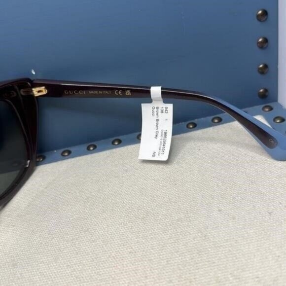 New - Gucci Sunglasses Women's GG0921S 004 Brown /Grey  55-19-145mm","descriptio - Picture 6 of 12